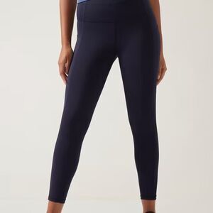 Athleta Ultimate Stash Pocket 7/8 Tight in Navy